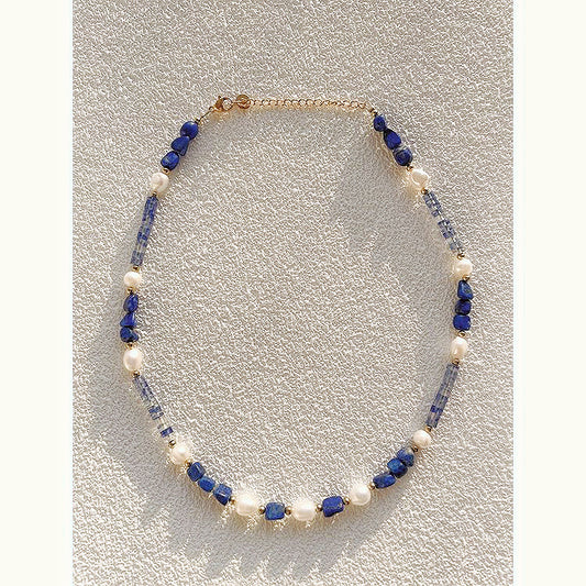 Natural Stone Necklace・Blue